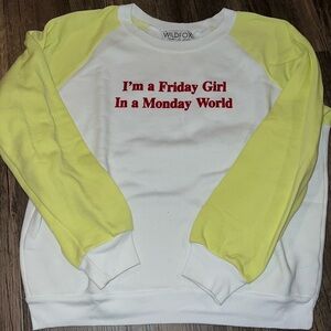 BNWOT Wildfox Size Large Crewneck Sweatshirt